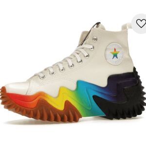 Converse Run Star Motion #Platform Pride UNISEX Women's 8.5 Men's 7 Rainbow Egre